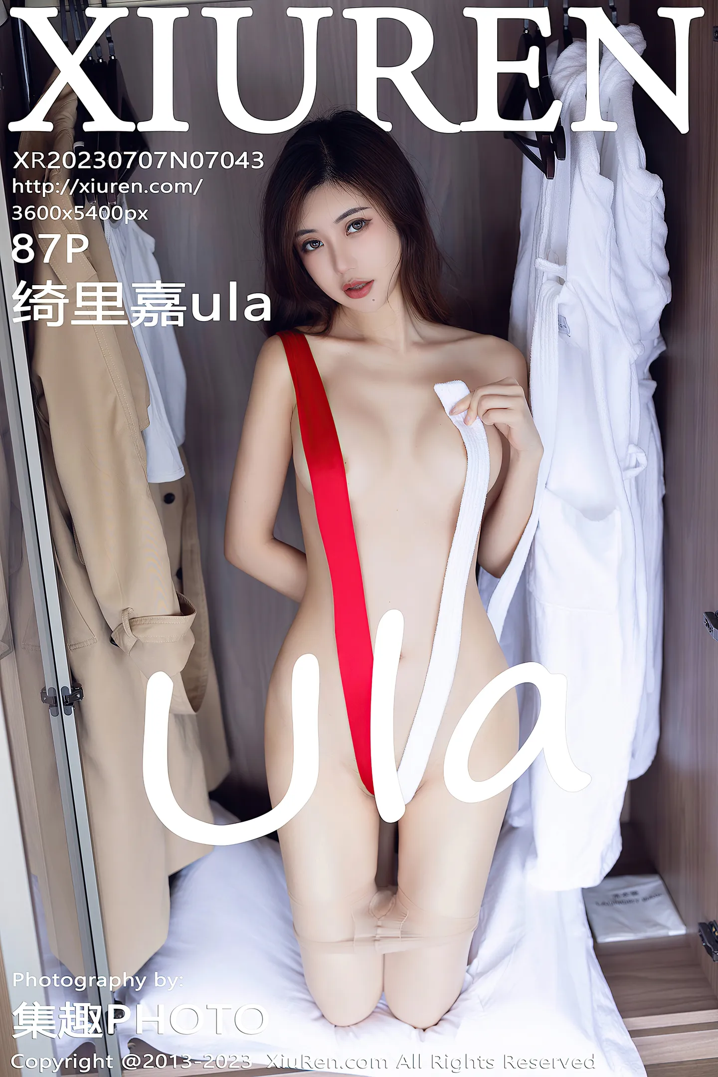 [XiuRen秀人网]No.7043_女神绮里嘉ula性感红色睡裙露红色蕾丝内衣配原色丝袜诱惑写真87P-秀人网 - XiuRen.Xyz